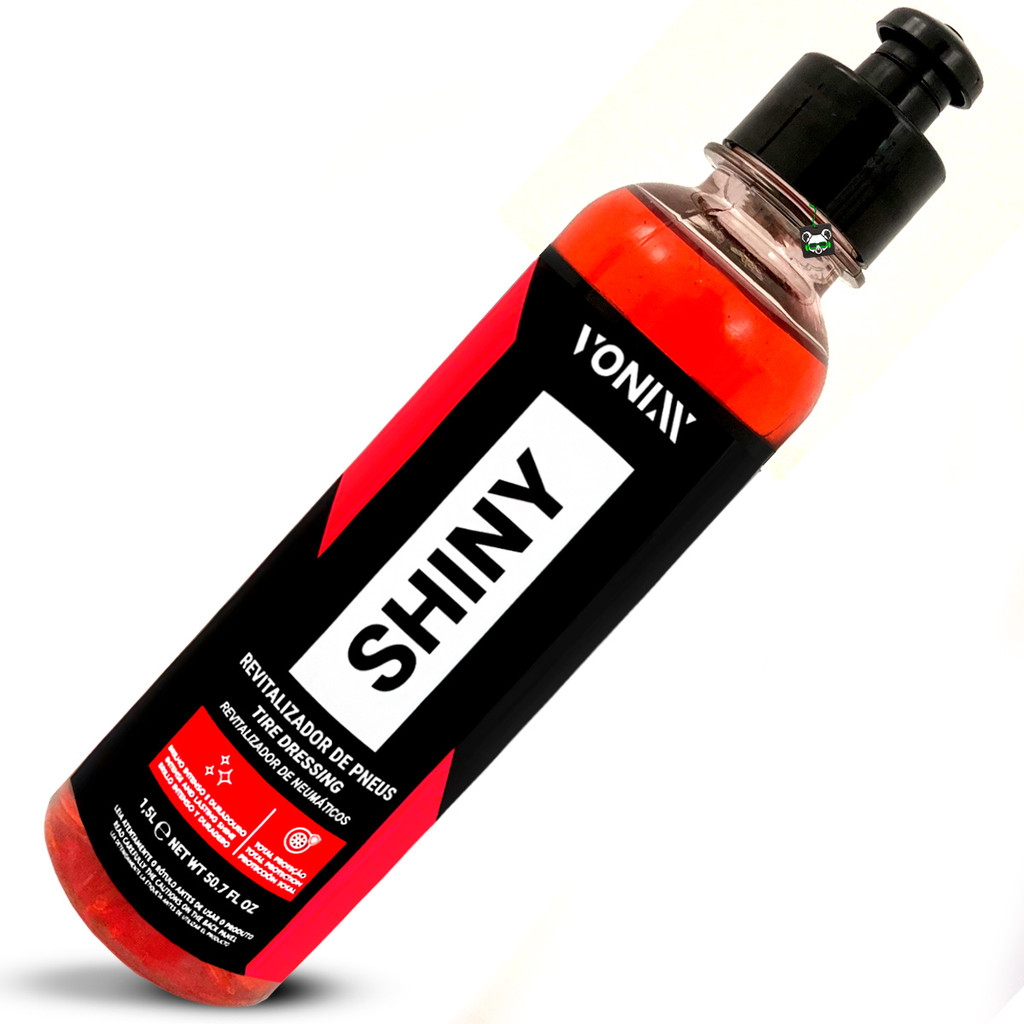 Pretinho Pneu Revitalizador Borracha Brilho Shiny 240ml Vonixx - Spare Parts and Accessories for Vehicles