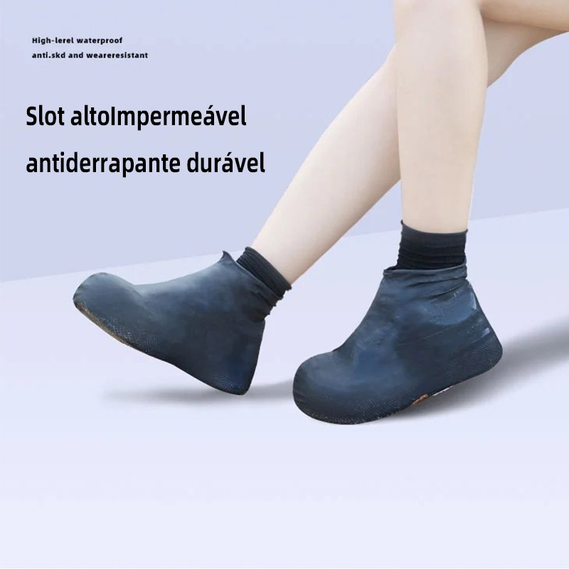 Protetor De Sapato Impermeável De Silicone Capa de Chuva Para Tênis Colorido e Unisex Joven e Adulto em Oferta na Shopee