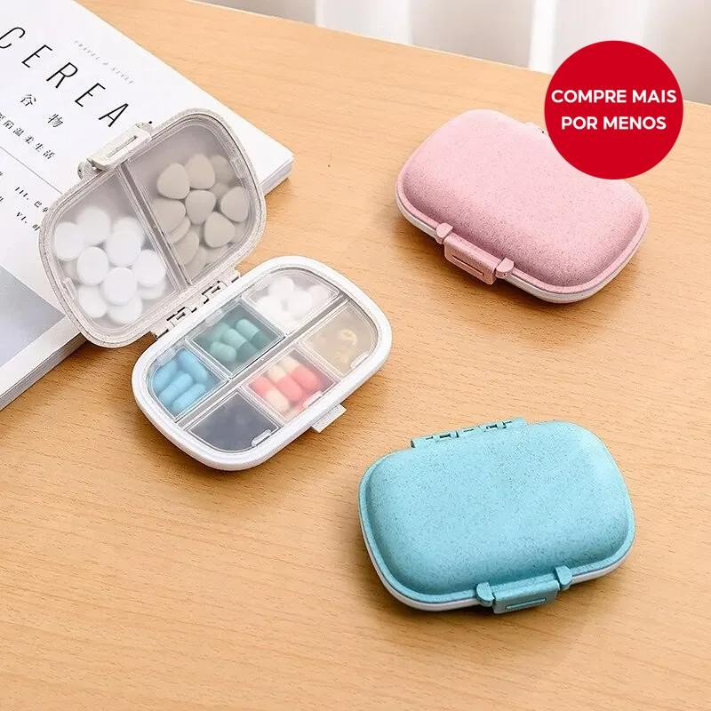 1pc Mini Caixa de Medicamentos Selada à Prova d'Água e de Umidade para Viagens de Negócios...