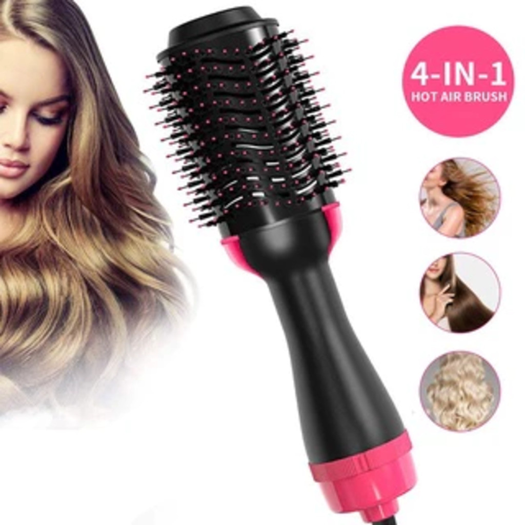 Escova Secadora 110V Alisador Elétrica Quente Cabelo Com 3 Em1 Hair Styler