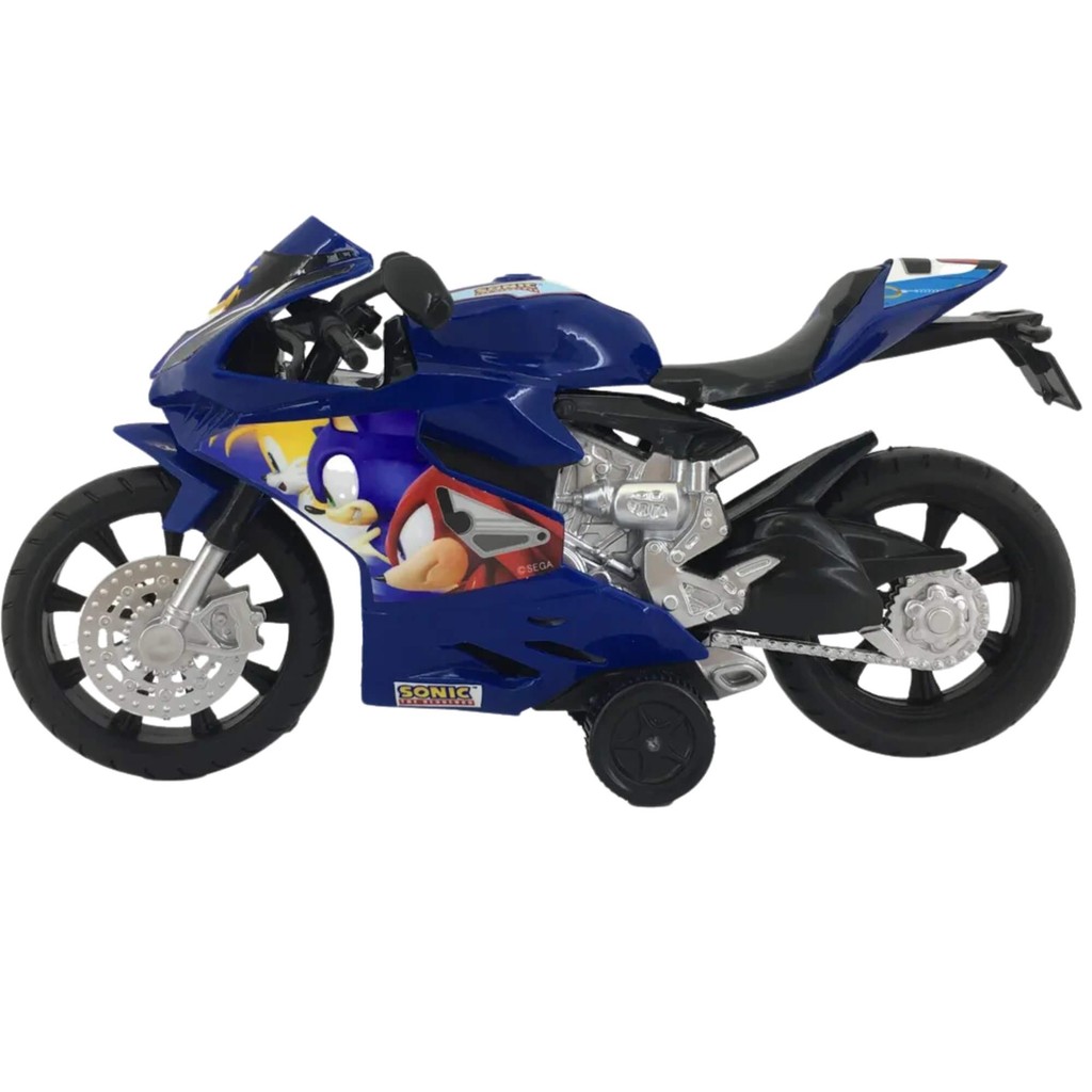 Brinquedo Infantil Moto Fricção Faster Biker Sonic Candide - 3453 em Oferta na Shopee