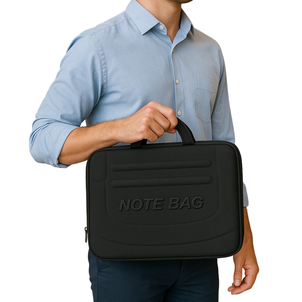 Capa Bolsa Maleta para Macbook e Notebook 15,6 Maleta Case com Alça e Fechamento com Zíper