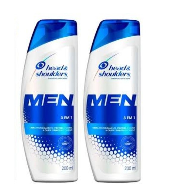 Kit c/2 Shampoo Head & Shoulders Anticaspa Men 3 em 1 200ml