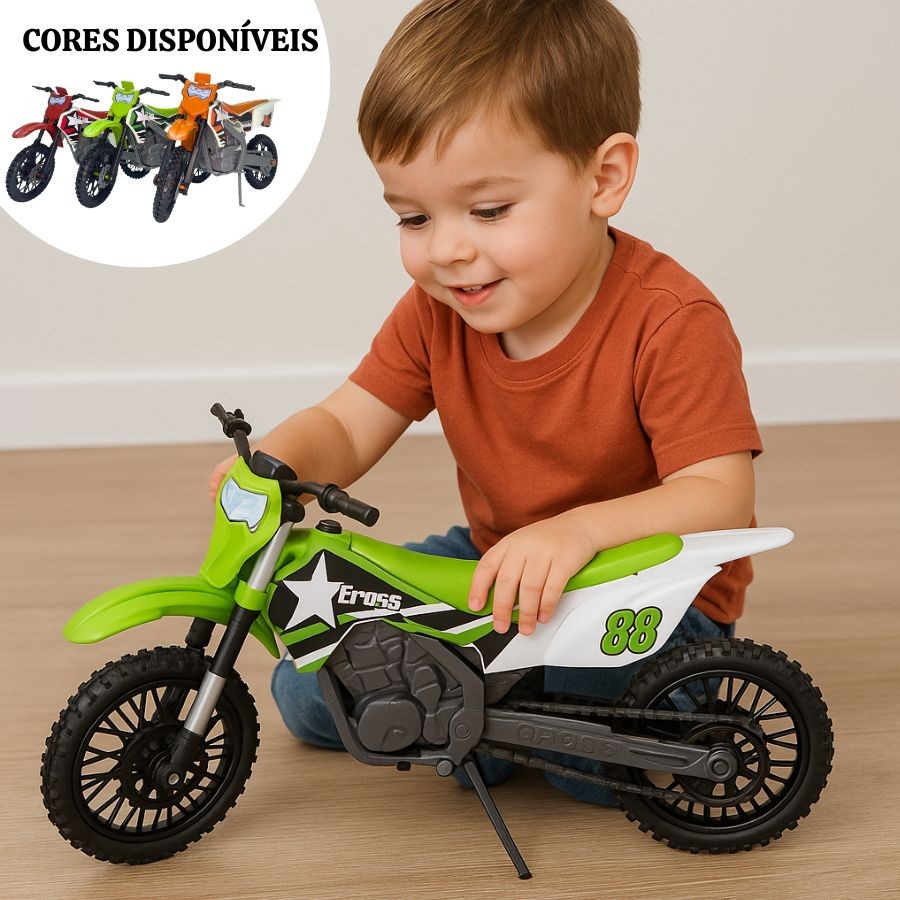 Moto de Trilha de Brinquedo Motinha Sport Opção Cores Moto Ultra Cross Motocross Trilha em Oferta na Shopee