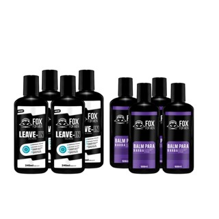 KIT 4 LEAVE IN + 4 BALM FOX FOR MEN PROMOÇÃO em Oferta na Shopee