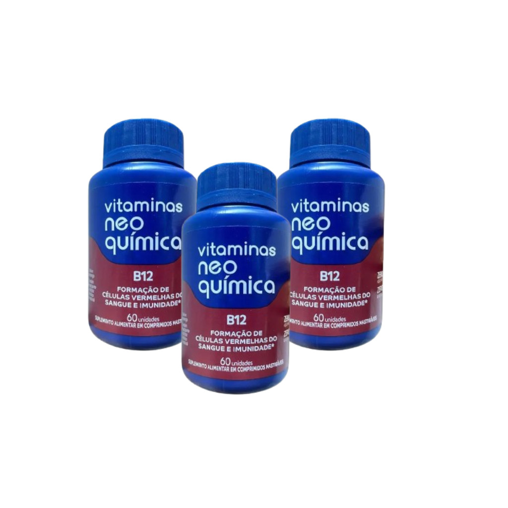 Kit 3 und Vitaminas Neo B12 60 Cpr