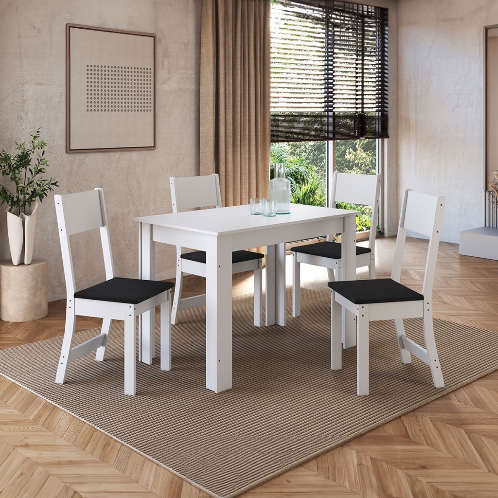 Mesa de Jantar 4 Lugares Astana - Pnr Móveis