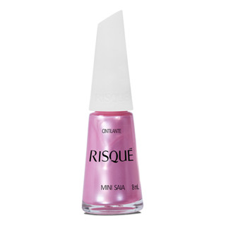 Esmalte Risqué Rosa Cintilante Mini Saia 8ml em Oferta na Shopee