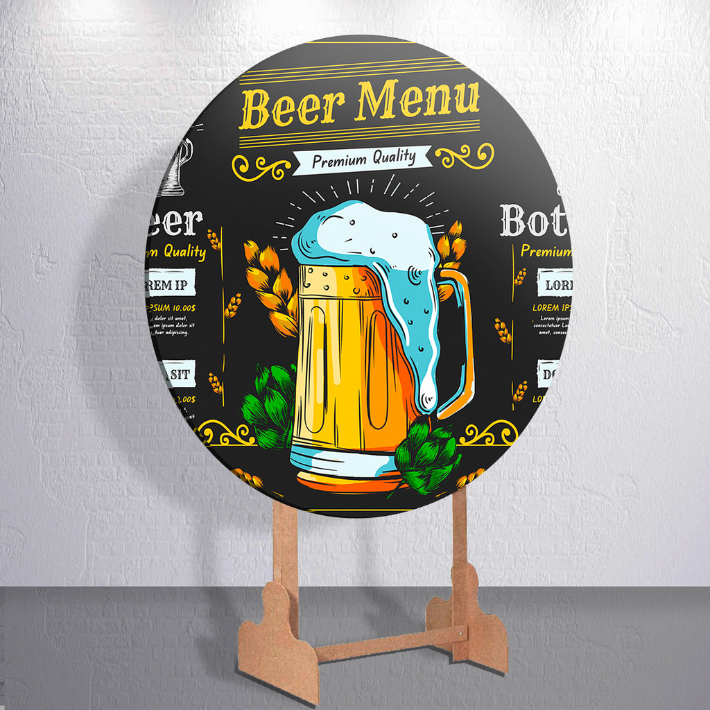 Decoração Boteco Chopp Cerveja Gelada Caneca Espumante Barril Painel Mini Ou Grande
