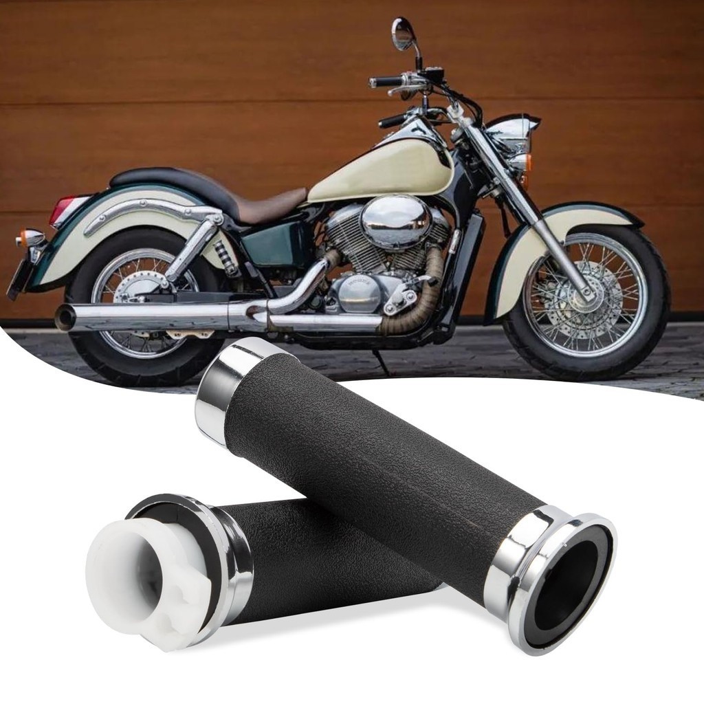 Manopla Punho Par Honda Shadow 600 750 Cromo Abs C/ Roldana Tubo