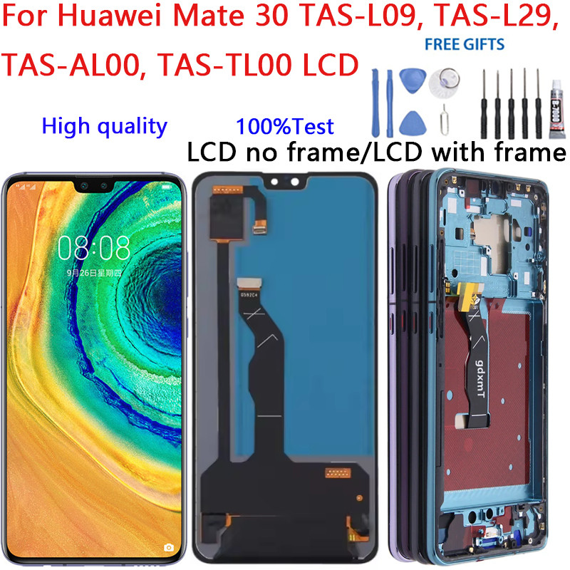 LCD TFT/OLED para Huawei Mate 30, Conjunto de Tela de Toque e Digitalizador TAS-L09, L29 AL00 TL00 QLRP
