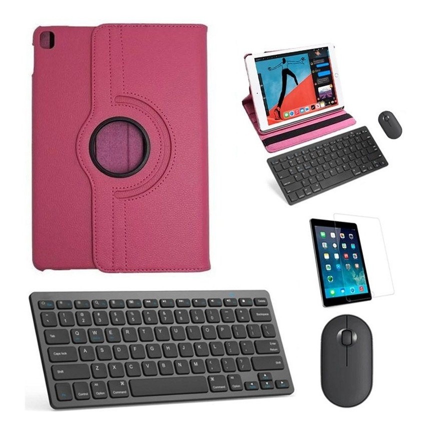 Kit Capa 360 Rosa Teclado/mouse/pel iPad Pro 11  2020