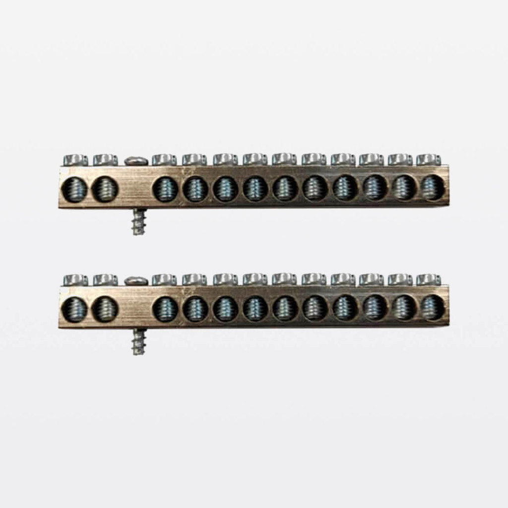 Kit 2 Barramentos Neutro/Terra 12 Ligações para Quadros de Distribuição Legrand