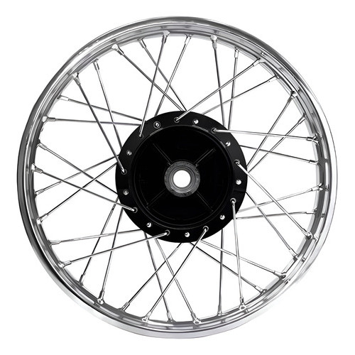 Roda Aro Jante Calha Traseira Cromada Biz 110 Biz 125 Preto