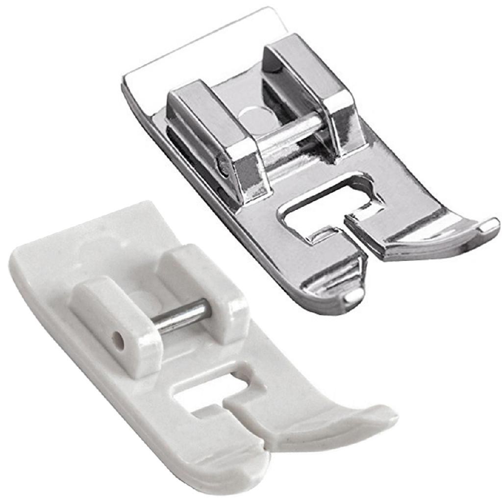 02 Sapata Calcador Zig Zag Uso Geral Deslizante Teflon Metal Domestico