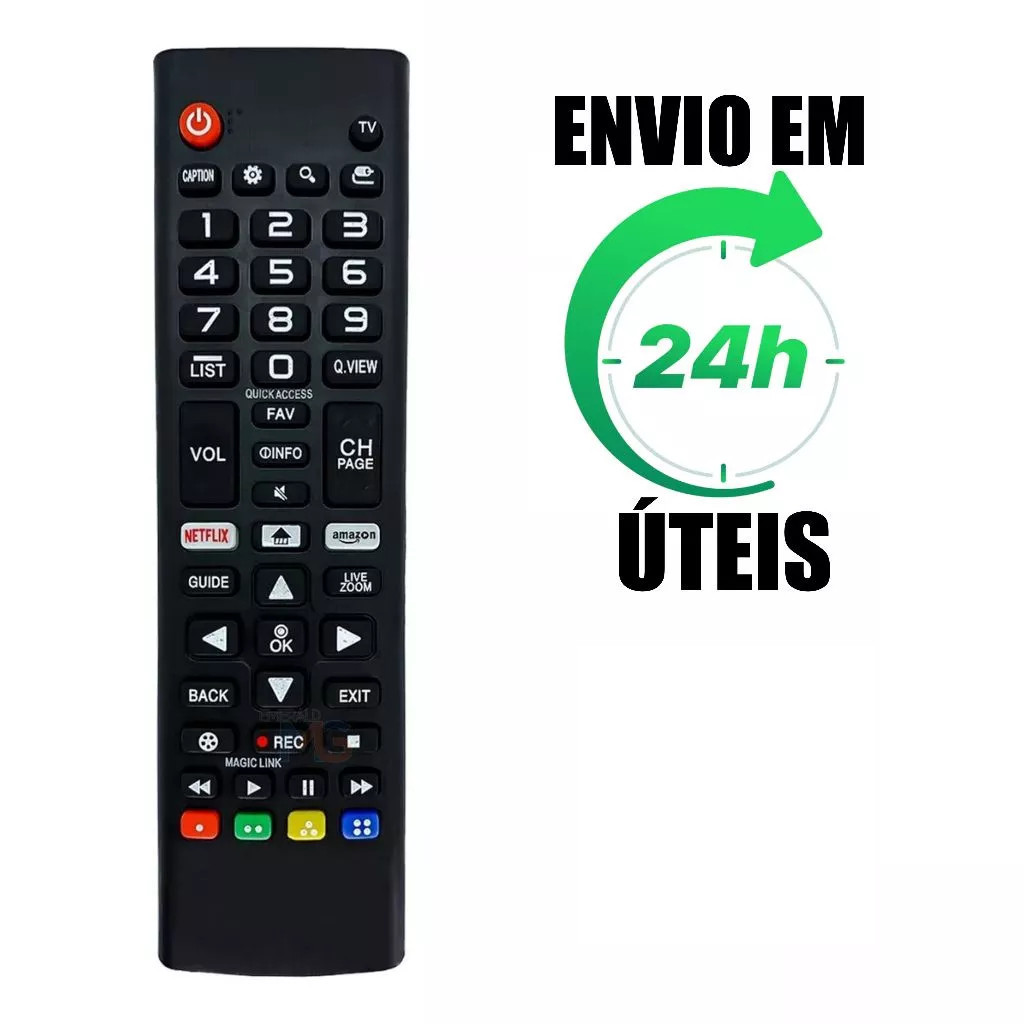Controle Remoto Compatível com  Smart Tv LG 32/43/49/50/55/65 Universal Lelong LE-7045