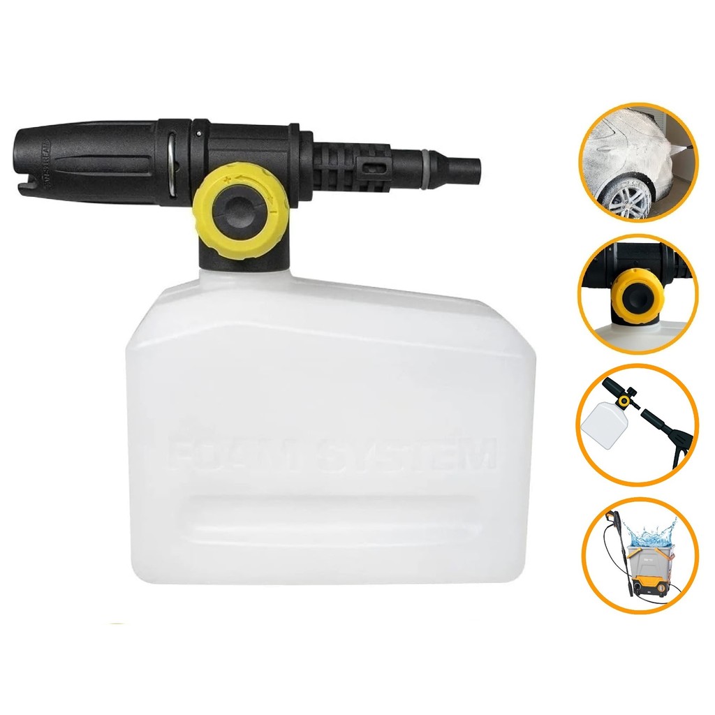 Canhão Espuma Snow Foam Difusor Aplicador Detergente Espuma Wap Eco Smart 2200 Lavadora Alta Pressão