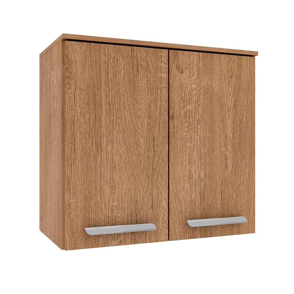 Armário Aéreo Bella 2 Portas 0,60 Carvalho Americano Moveis Arapongas - Home & Living
