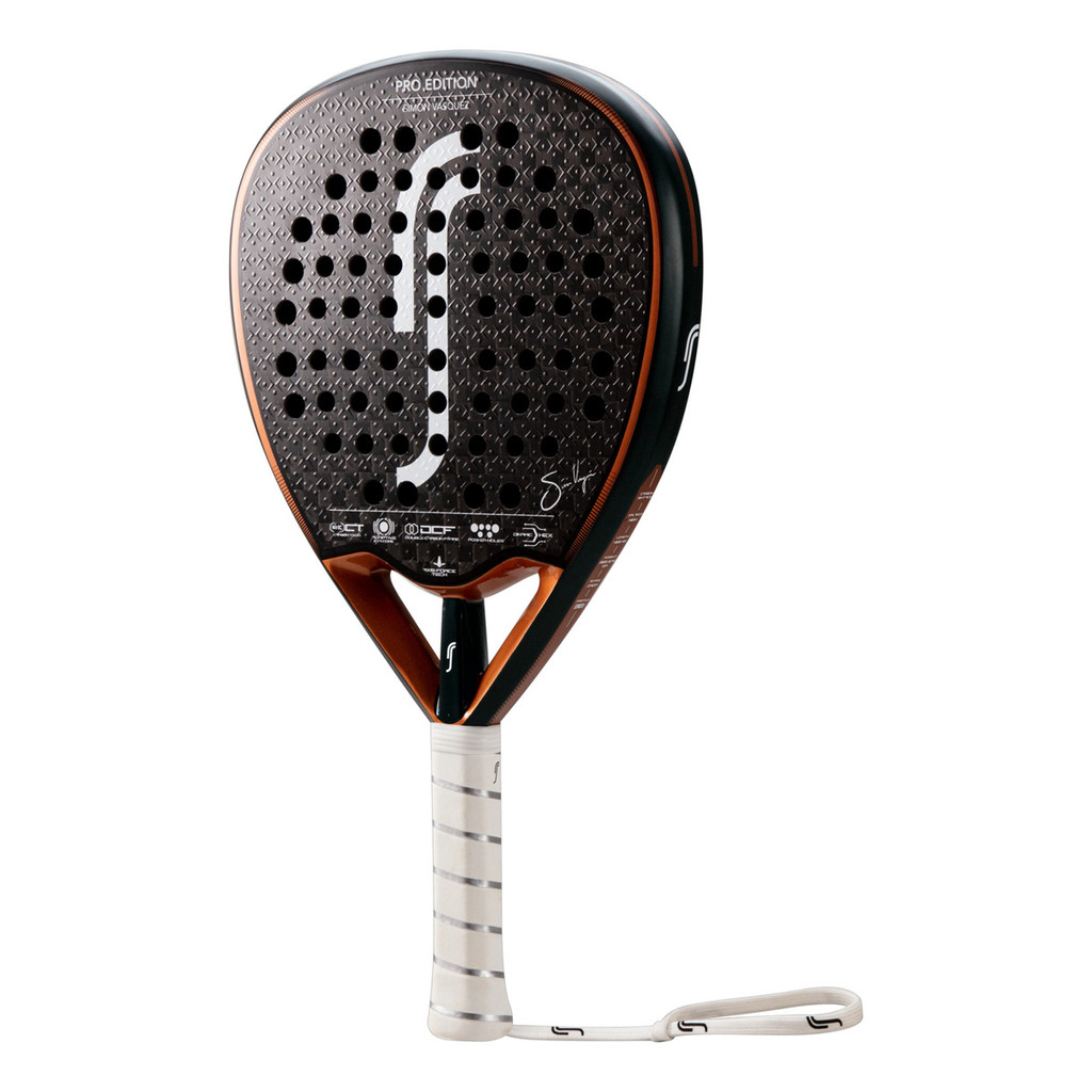 Raquete De Padel Robin Soderling Pro Edition Simon Vasquez(Preto)