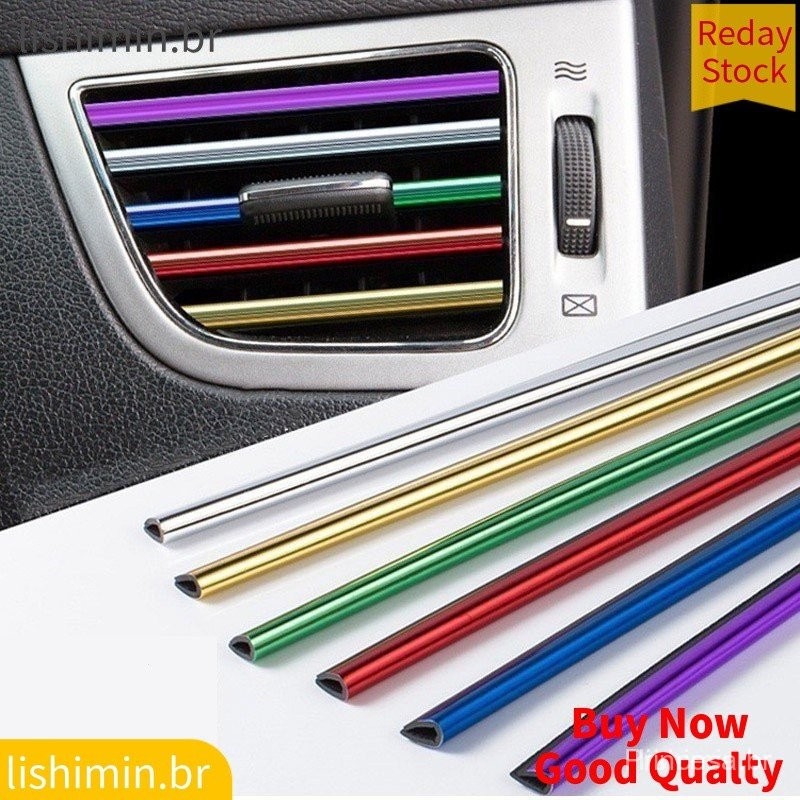 10 Pcs 20 Cm Universal Car Saída De Ar Condicionado Decorativo U Forma Tiras Guarnição Decoração Do Carro Modificação Ac em Oferta na Shopee
