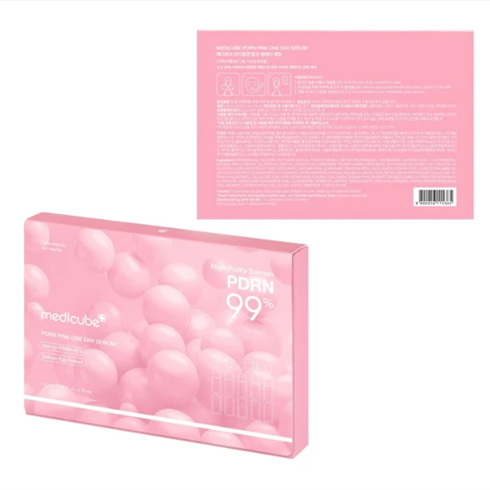 Medicube Salmon DNA PDRN Pink One Day Serum 99% Salmon DNA PDRN 0.05 fl.oz x 10