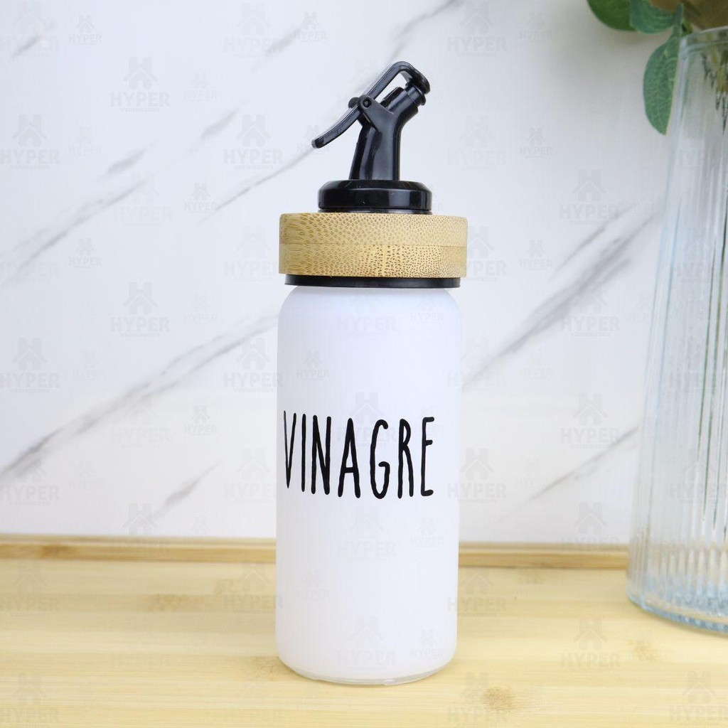 Vinagreiro de Vidro 220ml Branco Doha Hauskraft em Oferta na Shopee