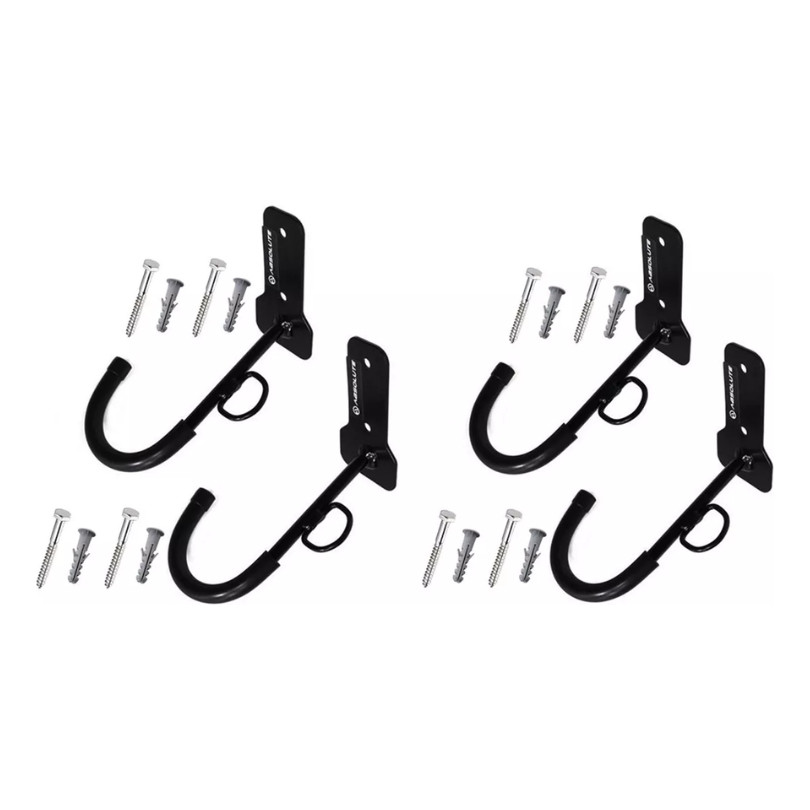 Kit 4 Suporte Vertical Bicicletario Para Bike Anel Cadeado