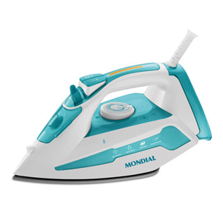 Ferro a Vapor Turbo Steam Mondial Azul Claro 1200W F-45 em Oferta na Shopee