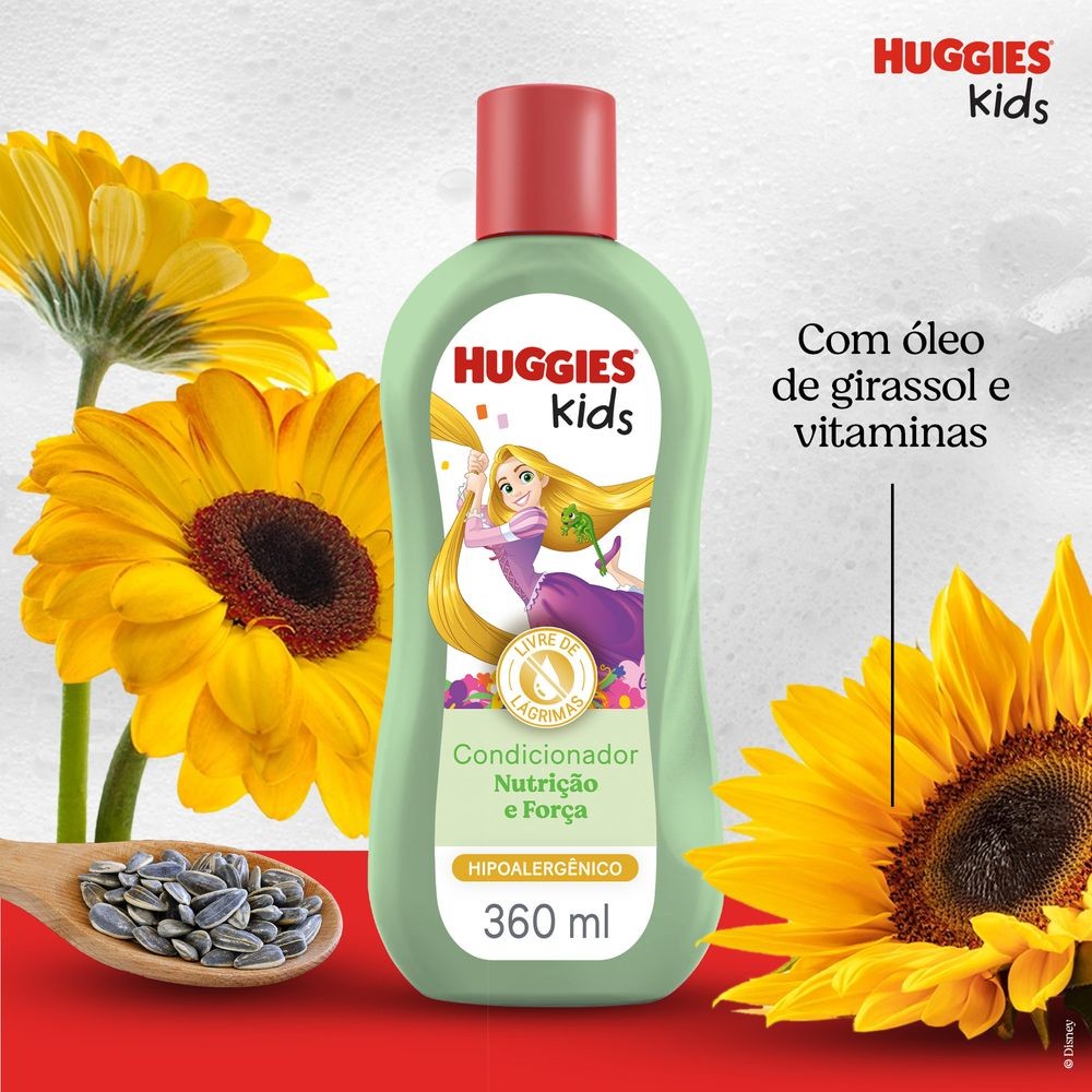 Detalhes do Condicionador Huggies Kids Nutrição e Força 360 ml