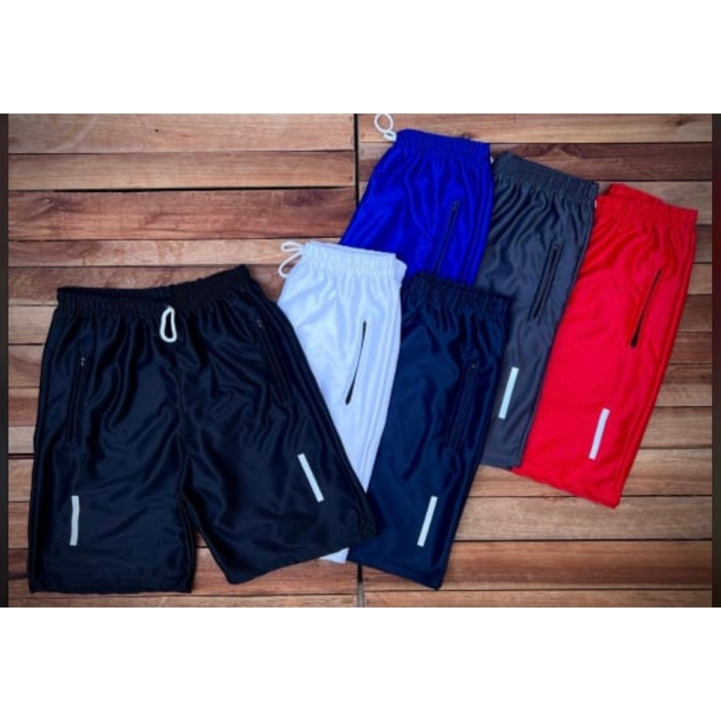 Kit 5 Shorts Dry-Fit - Com Ziper no Bolso - Dry Fit - Casual / LOGO REFLETIVO