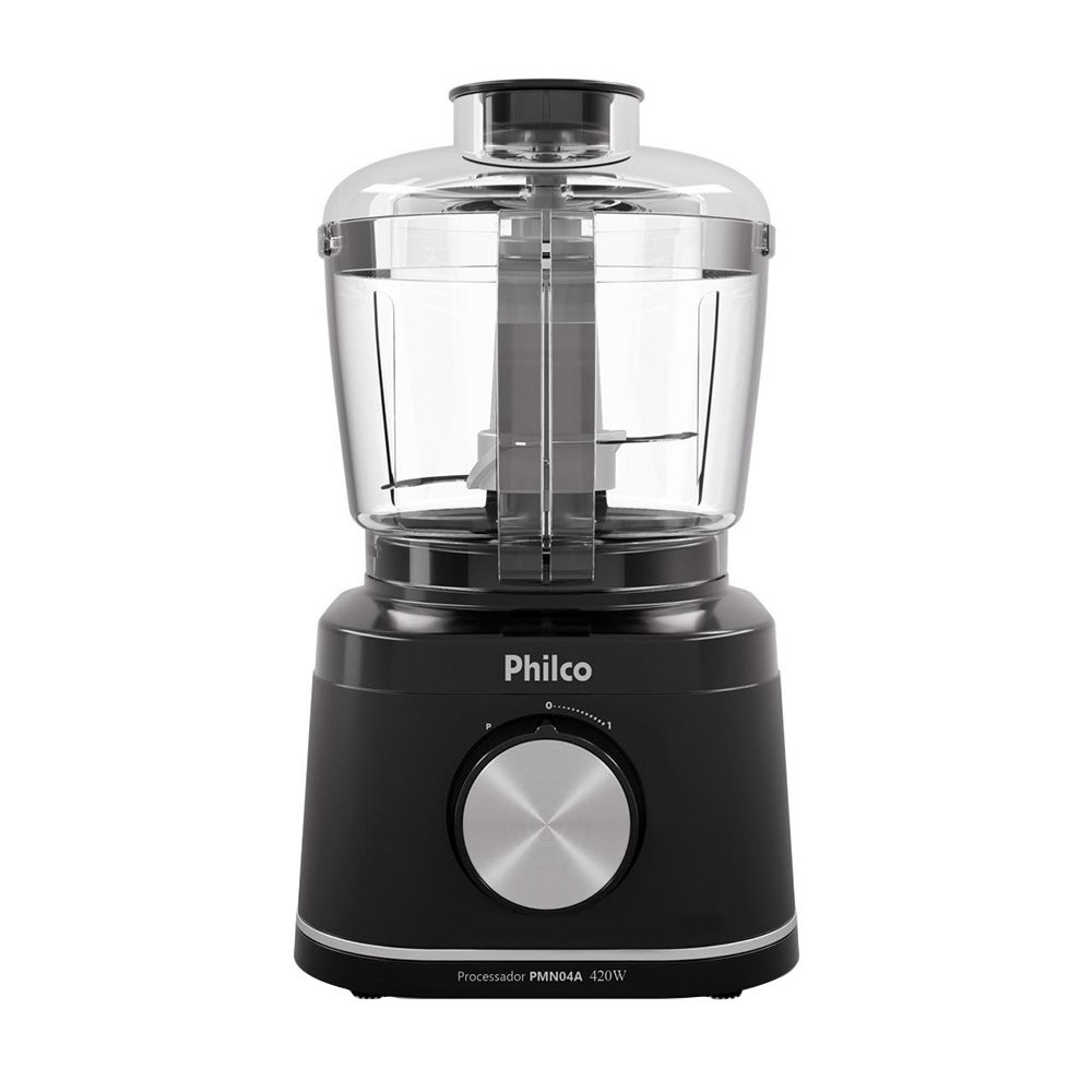 Processador Philco PMN04A - 1 Velocidade + Pulsar, 420W, Preto - Home Appliances