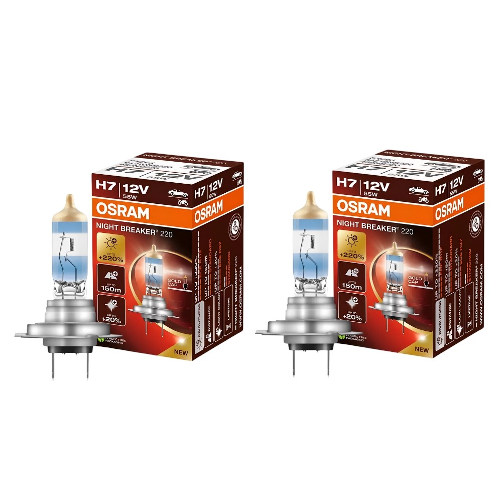 Par Lampada H7 12v Nightbreaker 20% Mais Luz Osram em Oferta na Shopee