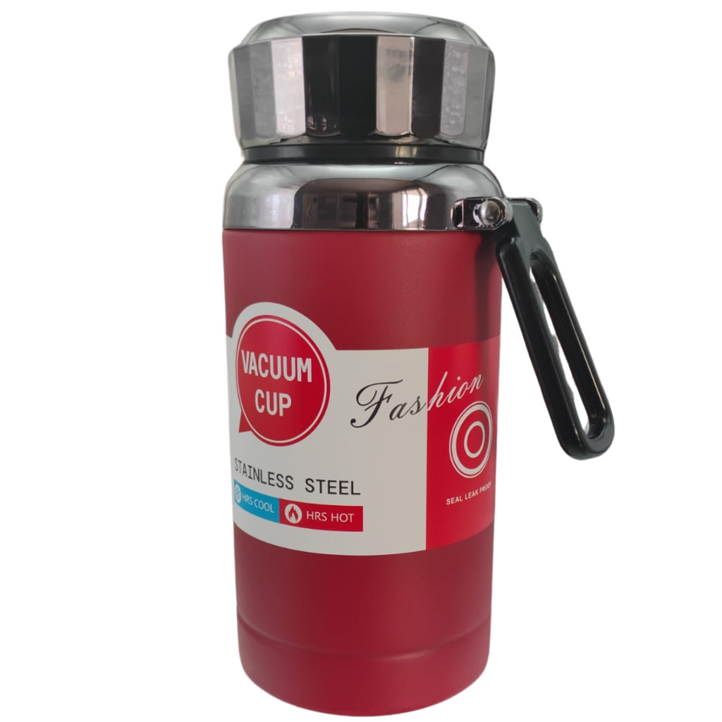 Garrafa Térmica Premium Tripla Camada De Inox 600ml Com Visor De Temperatura do líquido na Tampa