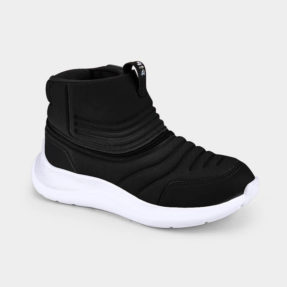Bota Infantil Inclusiva Unissex Bibi Para Todos Preta 1177004