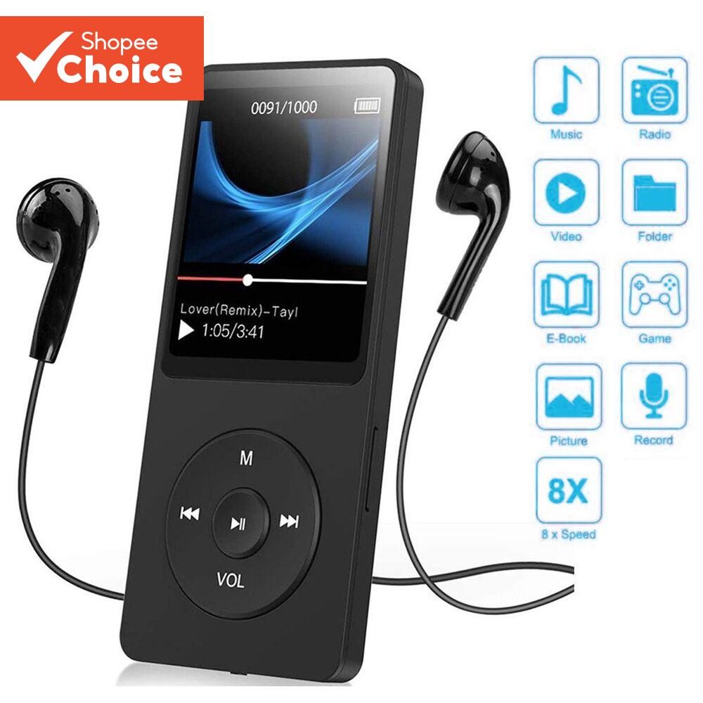 MP3 MP4 Leitor de Música Bluetooth HiFi Altifalantes FM Rádio Gravador de Voz 128GB Expans...