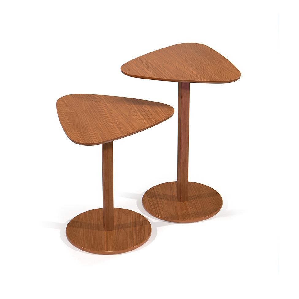 Conjunto com 2 Mesas Laterais Paris Nature em Oferta na Shopee