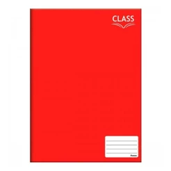 Caderno Brochurão Grande 20x27,5cm 80 Folhas Class Vermelho Foroni
