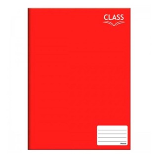 Caderno Brochurão Grande 20x27,5cm 80 Folhas Class Vermelho Foroni em Oferta na Shopee