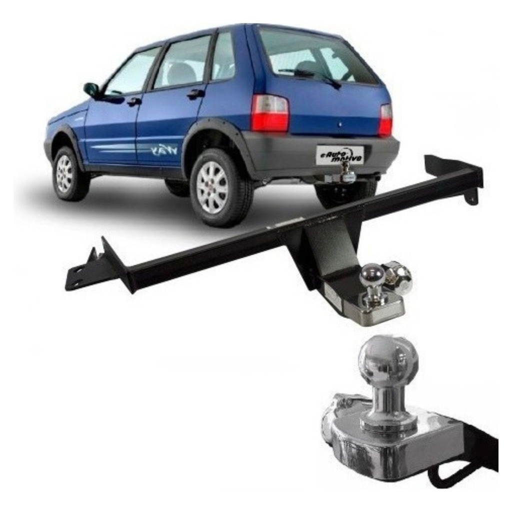 Engate Reboque Fiat Uno 2004 2005 2006 2007 A 2015 500 Kg bOM