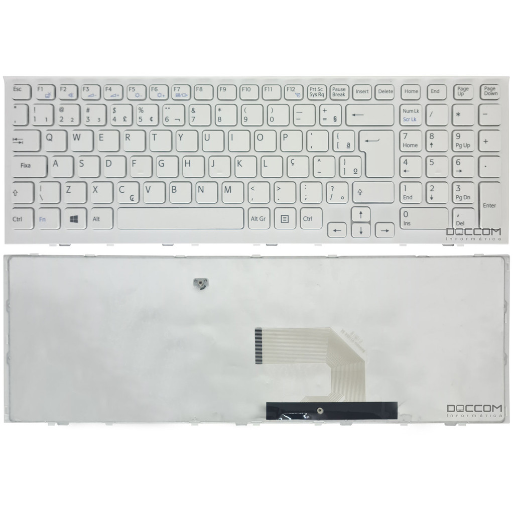 Teclado Para Notebook Sony Vaio Pcg-61511l Pcg-61611x Pcg-61611m Pcg-61611l Com Ç