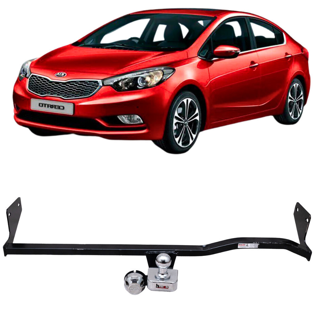 Engate Reboque Fixo Kia Cerato 2010 A 2018 Cap Carga 700kg Aco Resistente Certificado Inmetro tOP