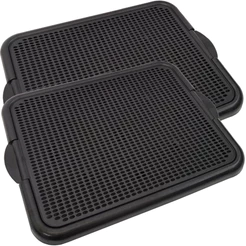 Kit 2 Banheiro Sanitário Canino Preto Tapete Educador Para Pet Cachorro