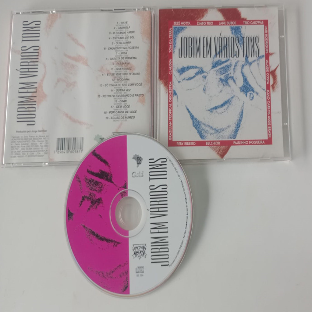 CD VÁRIOS ARTISTAS JOBIM EM VÁRIOS TONS