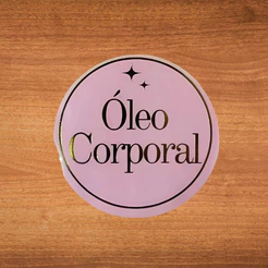 Adesivo Óleo Corporal Pink - Ref.2359 - Hot Stamping - 4x4cm - 20 unidades - Stickr - Rizzo