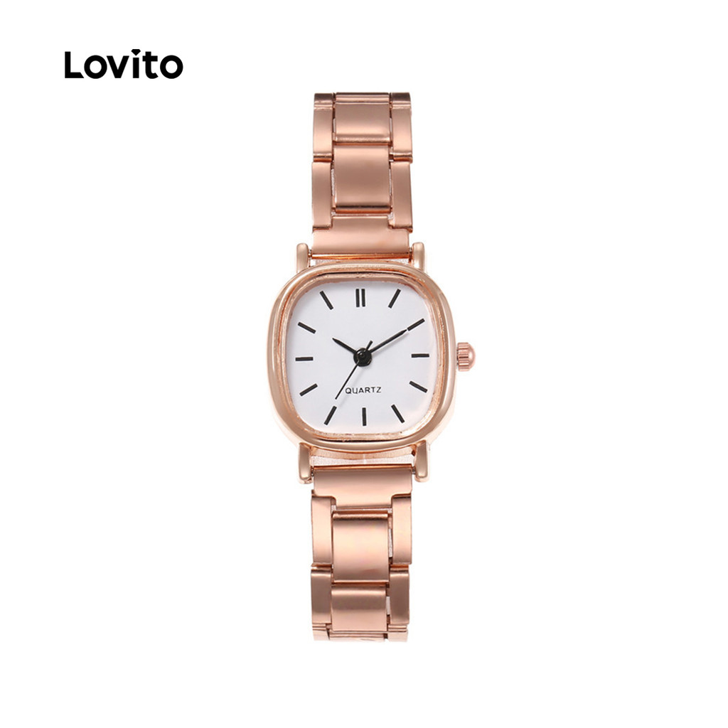 Detalhes do Lovito Relógio de Quartzo Casual Estilo para Todas As Estações 1 Relógio de Quartzo para Mulher LFA832292