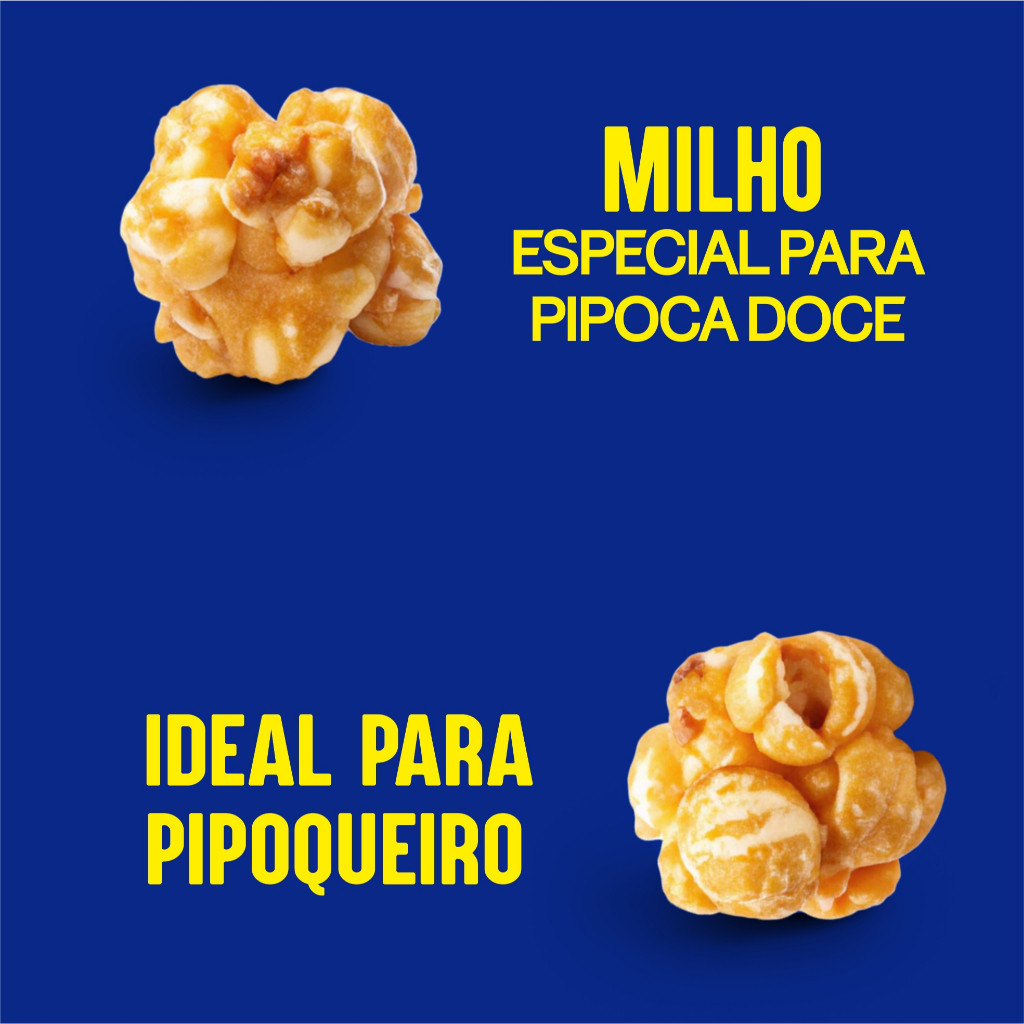 MILHO ESPECIAL PIPOCA DOCE PIPOQUEIRO EMBALAGEM 1KG Marca Oficial Mais Tempero