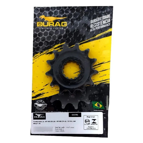 PINHÃO DURAG 520 13D KAWASAKI KXF 450 06-16 / YAMAHA YZF 450 03-16 / YZ 250 07-16 / WR 450 07-16