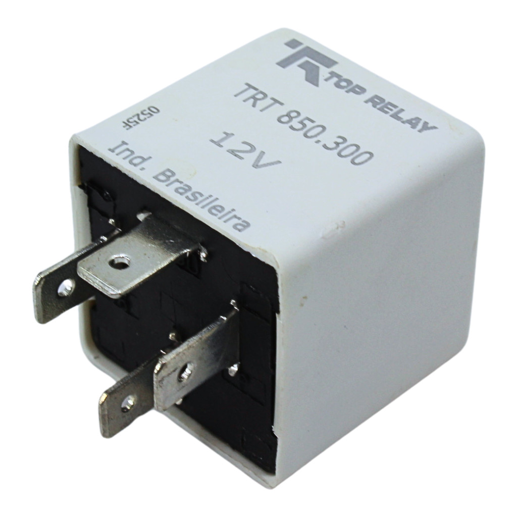 Relé Temporizador 12V 4 Polos Branco Palio 1996 1997 1998 Até 2016 2017 2018