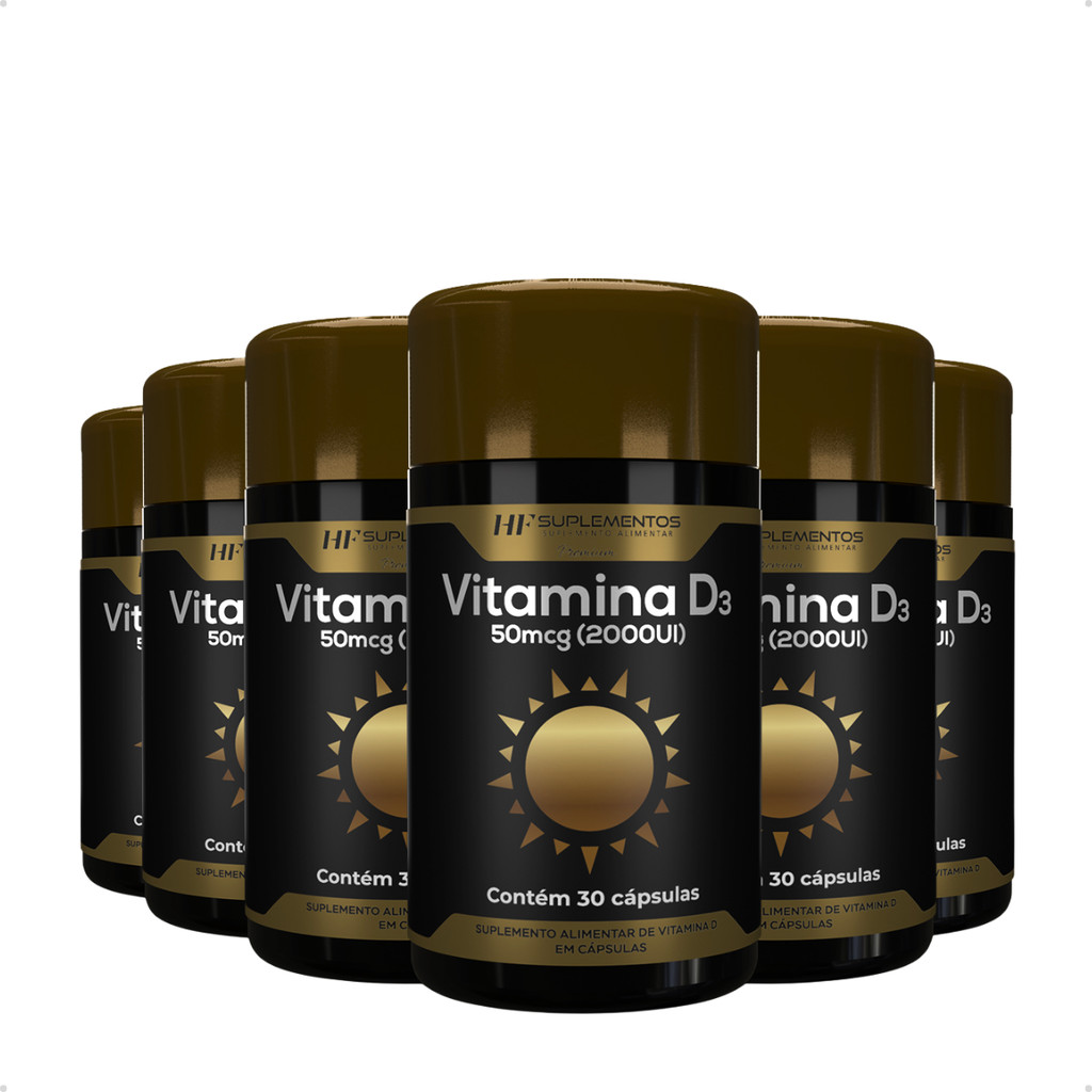 6X VITAMINA D3 2000UI 30CAPS PREMIUM HF SUPLEMENTS