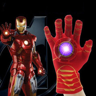 Luvas de Mão Esquerda do Homem de Ferro dos Vingadores com Luz e Som, Presente de Cosplay para Meninos, Brinquedos DM5X